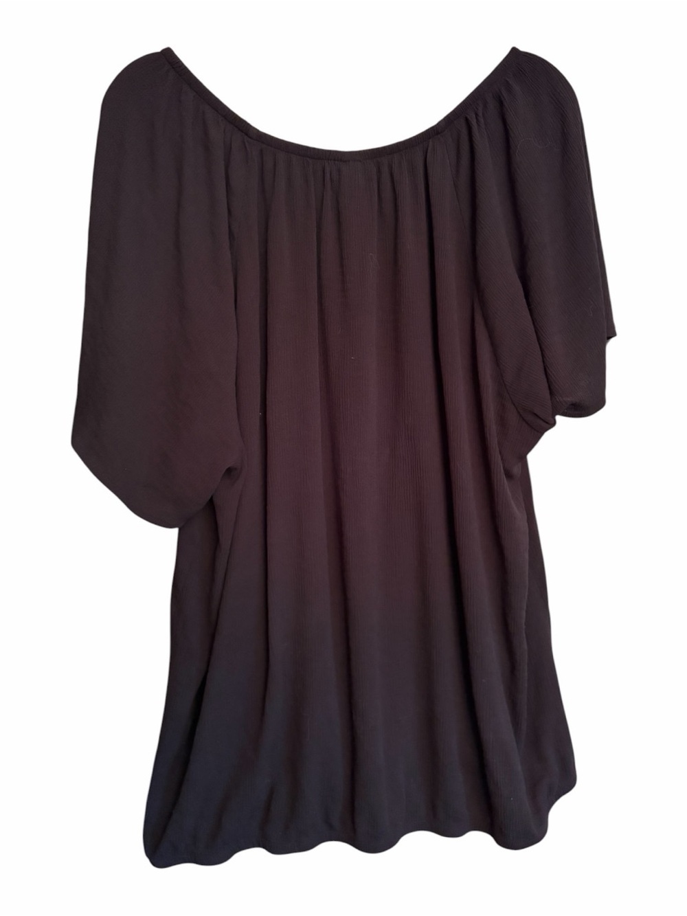Torrid Plus Size - Crinkle Gauze Flutter
Sleeve Top -Tie Neck-Size 3X - Picture 6 of 10